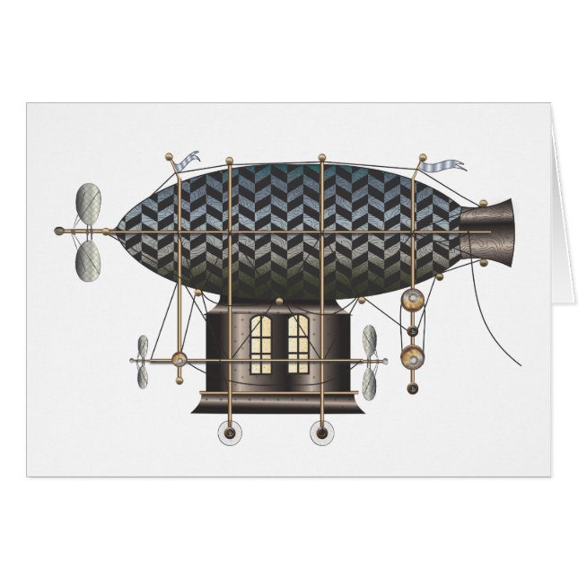 La petite machine de vol Noir de Steampunk de (Devant horizontal)