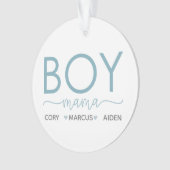 La petite maman personnalisée avec le nom du fils (devant)