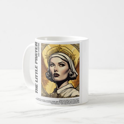La petite Mug de café de prière St. Dymphna (Devant gauche)