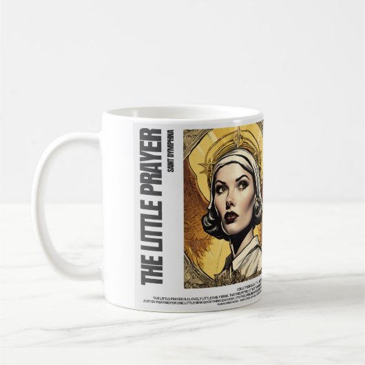 La petite Mug de café de prière St. Dymphna (Gauche)
