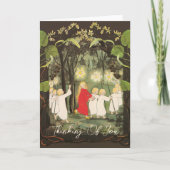 La petite princesse dans la carte de voeux de la f (Devant)