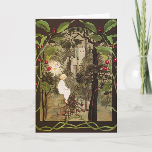 La petite princesse dans la carte de voeux de la f (Devant)