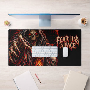 La Peur a un Visage Grim Reaper Tapis de Bureau Ha