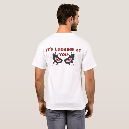La peur a un visage T-Shirt blanc déchiré - Devant (Dos entier)