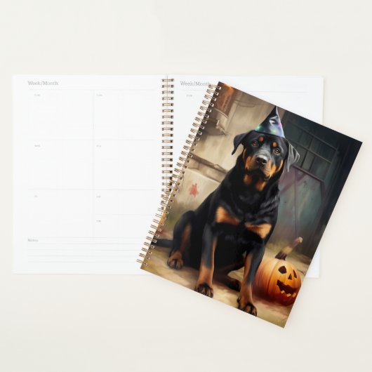 La peur de l'Halloween Citrouille de Rottweiler (Devant avec enveloppe)