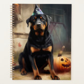La peur de l'Halloween Citrouille de Rottweiler (Devant)
