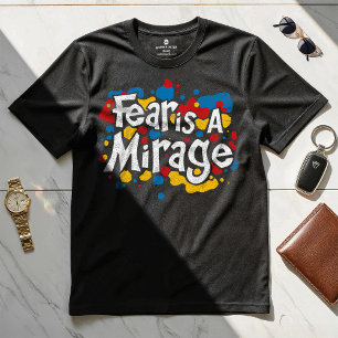La peur est un Mirage - T-shirt Motivational Desig