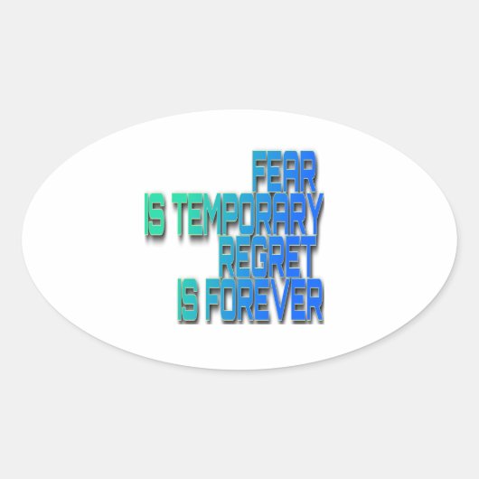 la peur est un Sticker temporaire (Devant)