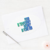 la peur est un Sticker temporaire (Enveloppe)