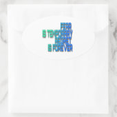 la peur est un Sticker temporaire (Sac)