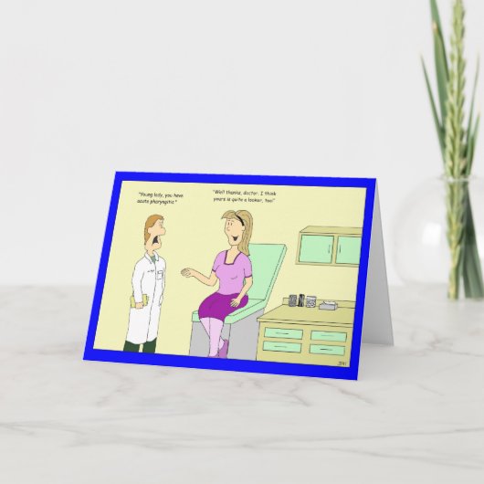 La pharyngite aiguë obtiennent la carte bonne (Devant)