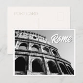 La Photo Carte Postale du Colisée Rome Italie (Devant / Derrière)