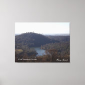 La photo de la rivière Feather sur toile (Recto)