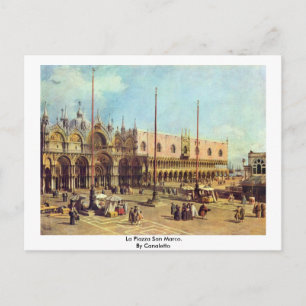 La Piazza San Marco. Door Canaletto Briefkaart
