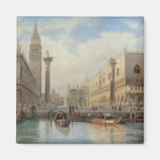 La Piazza San Marco Venetië, Salomon Corrodi Magneet (Voorkant)