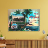 LA & Picturesque Vicinity Canvas Afdruk (Insitu (Woonkamer))