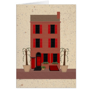 La Pierre de Brownstone Avec Pots Arbres Vierges C