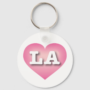 LA Pink Fade Heart - Ik hou van LA Sleutelhanger