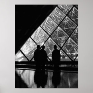 la piramide in b+w poster