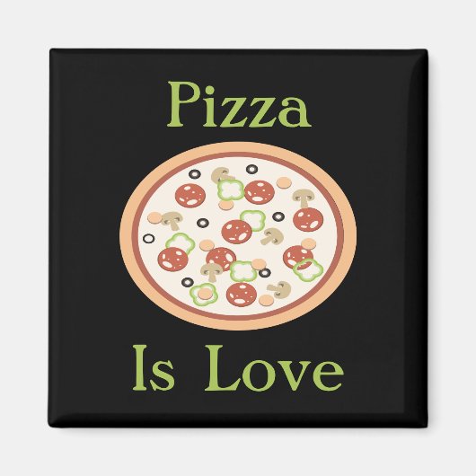 La pizza est un aimant d'amour (Devant)