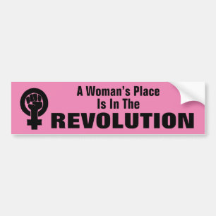 La place de la femme est dans le Sticker pare-choc