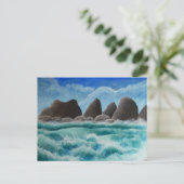 La plage à Oceanside - Carte postale (Debout devant)