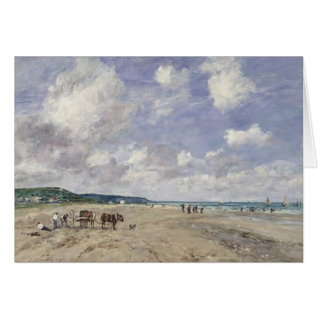 La plage chez Tourgeville, 1893 (Devant horizontal)