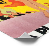 La Plage De Calvi. Corse Poster (Hoek)