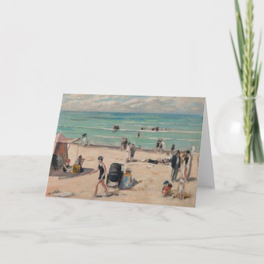 La Plage de Fort-Mahon | Albert André Kaart (Voorkant)