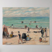 La Plage de Fort-Mahon | Albert André Poster (Voorkant)