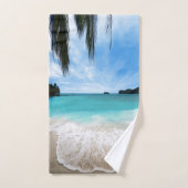 La plage de la mer paisible (Serviette à main)