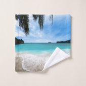 La plage de la mer paisible (Gant de toilette)