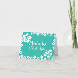La plage fleurit des cartes de Merci de mariage