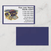 La plage fournit des cartes de visite d'agent de (Devant / Derrière)