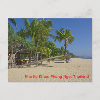 La Plage, Kho Ko Khao, Phang Nga Carte Postale