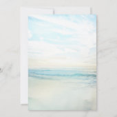 La plage La Sunrise Faire-part de mariage (Dos)