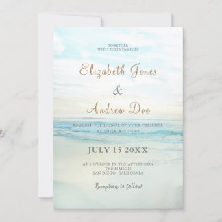 La plage La Sunrise Faire-part de mariage