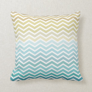 La plage ondule le coussin de zigzag de Chevron