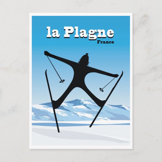 La Plagne, Frankrijk Briefkaart (Voorkant)