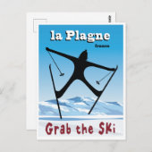La Plagne, Frankrijk Briefkaart (Voorkant / Achterkant)