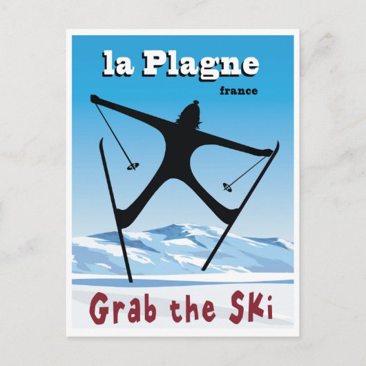 La Plagne, Frankrijk Briefkaart (Voorkant)