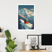 La Plagne Ski - Impression d'art mural 1 (Bureau à domicile)