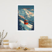 La Plagne Ski - Impression d'art mural 1 (Cuisine)