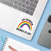 LA PLANCHE APPARTIENT À DIEU DECAL STICKERS (Ordinateur portable avec iPhone)