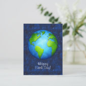 La planète Terre sur carte postale spatiale (Debout devant)