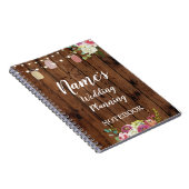 La planification rustique de mariage de carnet (Côté Droit)