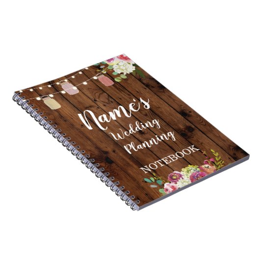 La planification rustique de mariage de carnet (Côté Droit)