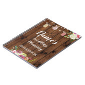 La planification rustique de mariage de carnet (Côté gauche)