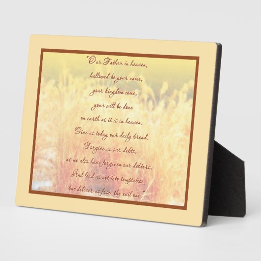 La Plaque de prière du Seigneur (Côté)