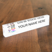 La plaque d'identification - colorez-vous drôles (Taille)